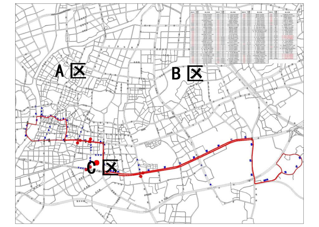 圖1 西紅市首屆馬拉松賽道路線