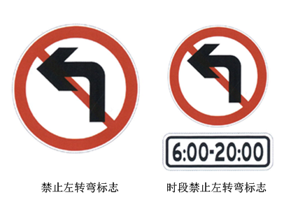 圖3 禁止向左轉(zhuǎn)彎標(biāo)志