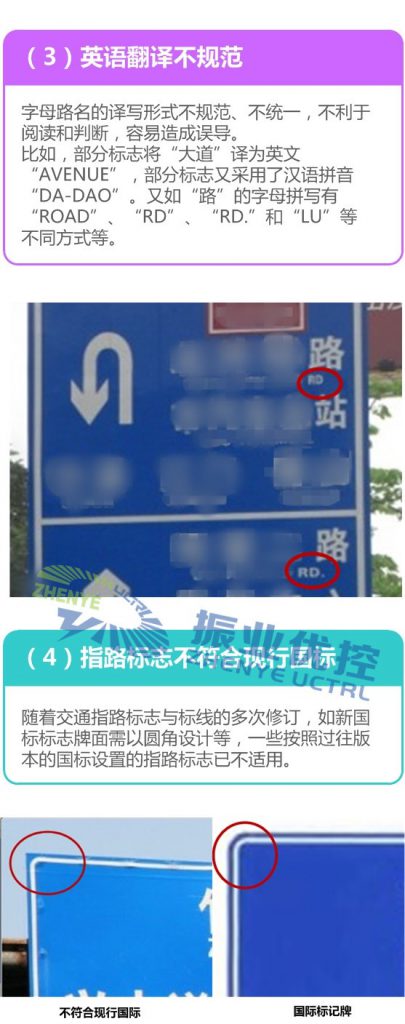 圖4 標(biāo)志牌牌面設(shè)計(jì)要素問(wèn)題
