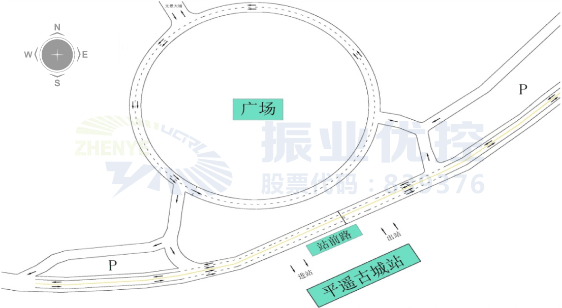 圖1  高鐵站周邊環(huán)境及道路基本情況