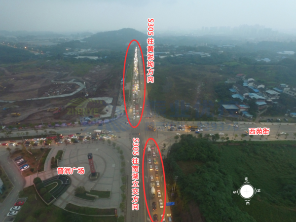 圖5 晚高峰交通運(yùn)行情況