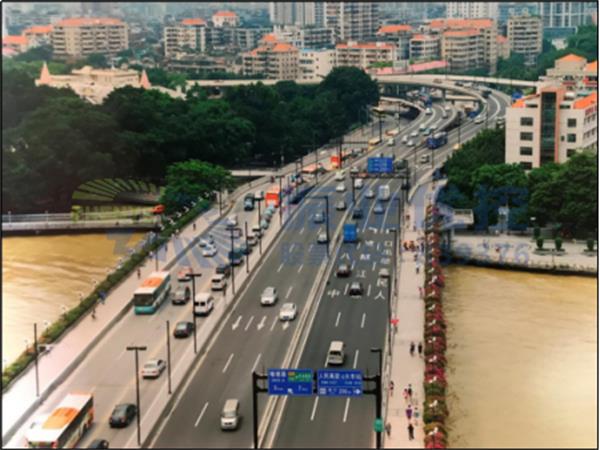 圖1 廣州市人民橋“可變車道”
