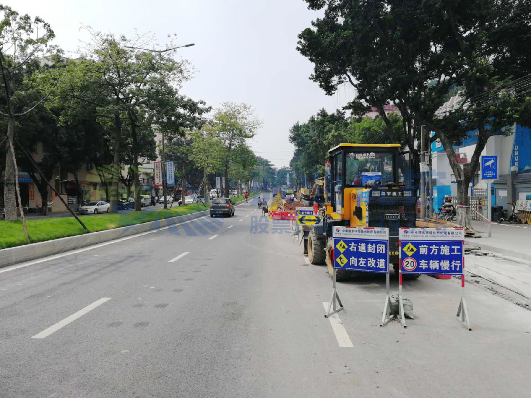 圖4 優(yōu)化前道路施工情況