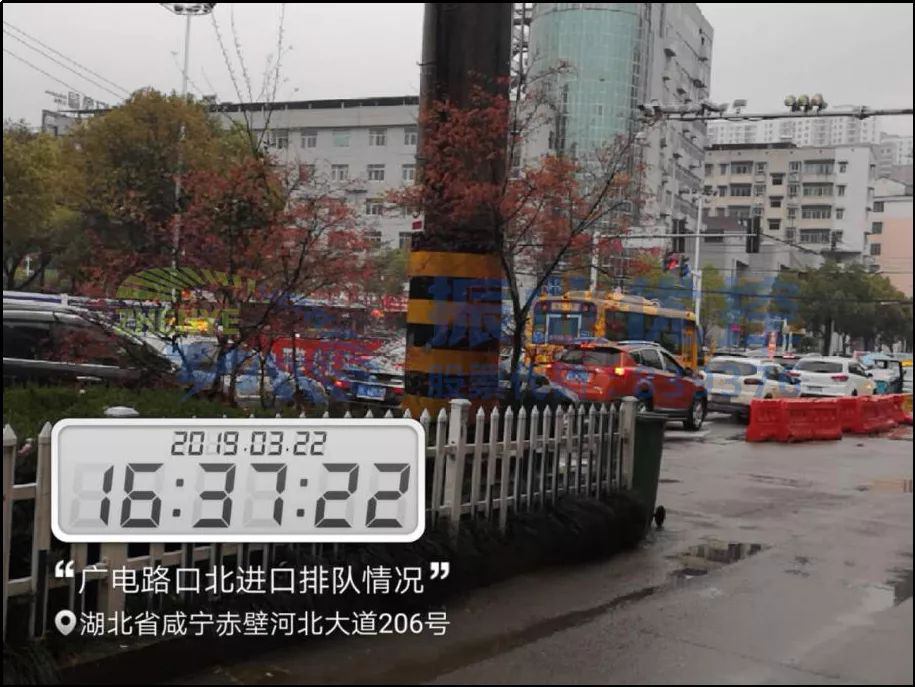圖2?廣電路口北進(jìn)口排隊(duì)示意圖