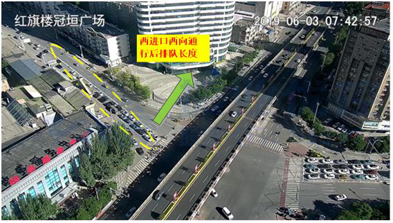 圖11 優(yōu)化后西進(jìn)口排隊(duì)長度
