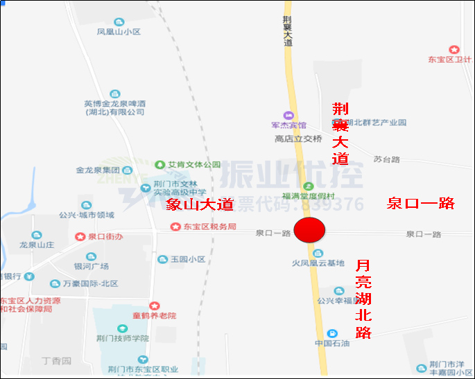 圖1 路口地理位置圖