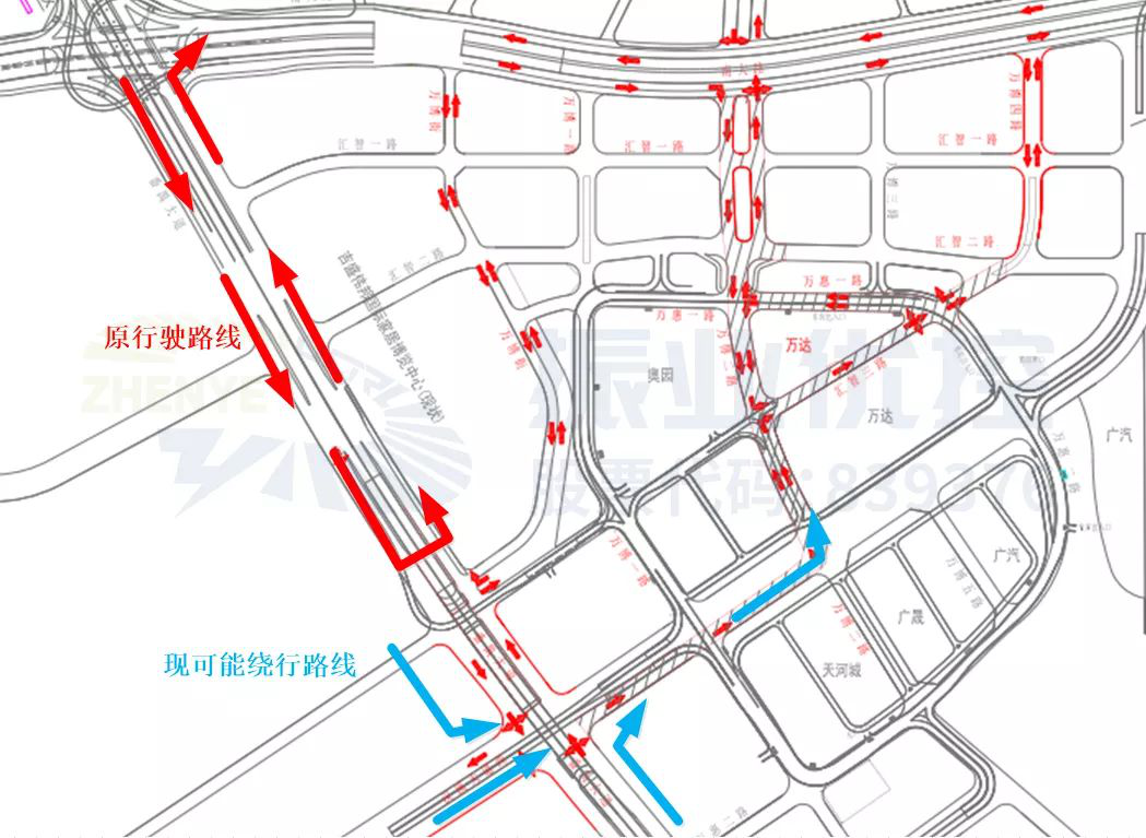 圖5 車流引流流線情況