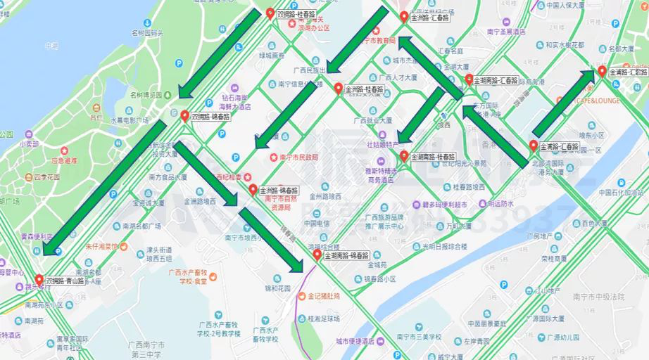 圖13 匯春路協(xié)調(diào)前后高德指數(shù)對比圖