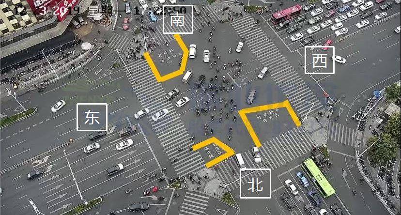 圖6 路口新增非機(jī)動車待行區(qū)（優(yōu)化后）
