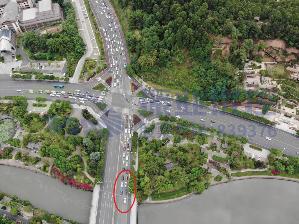  圖7 綠心路-竹公溪路口排隊情況（優(yōu)化后）