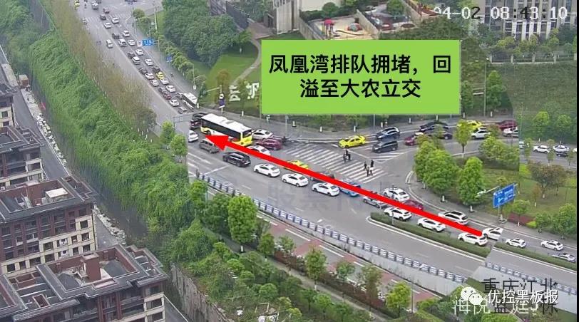 圖3 早高峰宏帆路排隊(duì)回溢到大農(nóng)立交