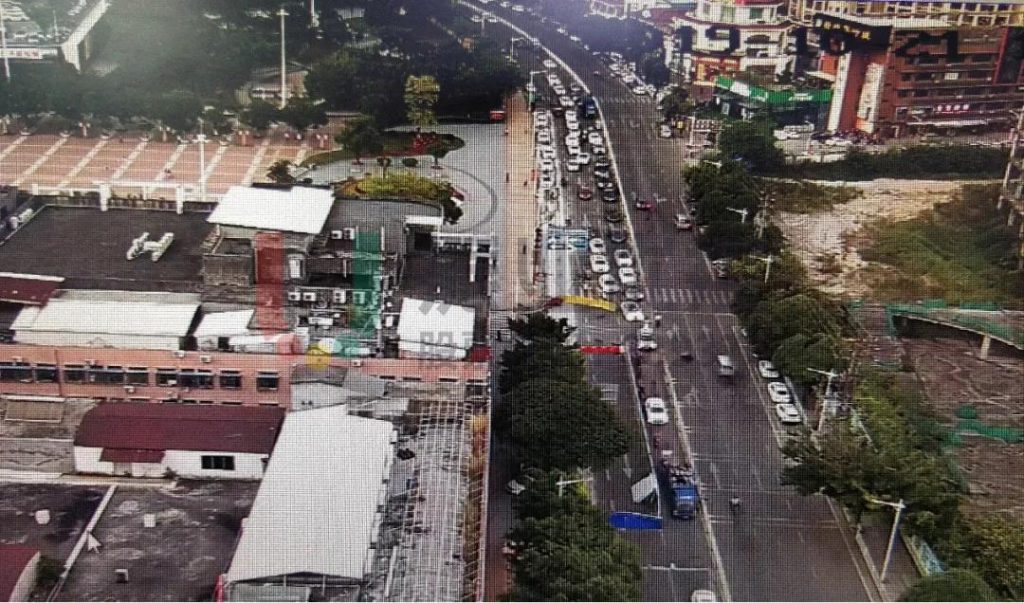 圖12 施工后高峰期北進口排隊