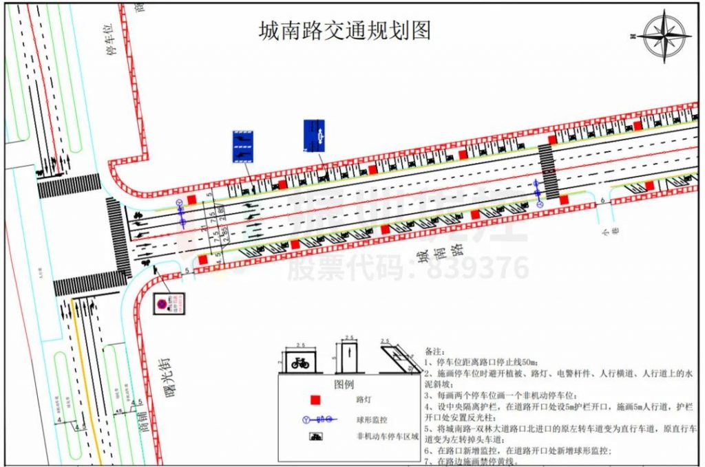 圖9 城南路交通規(guī)劃圖