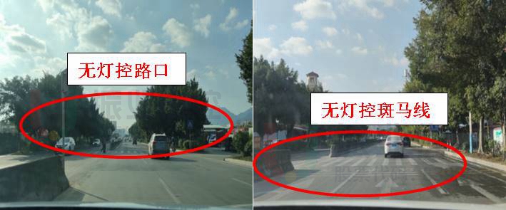圖2 無(wú)燈控路口圖