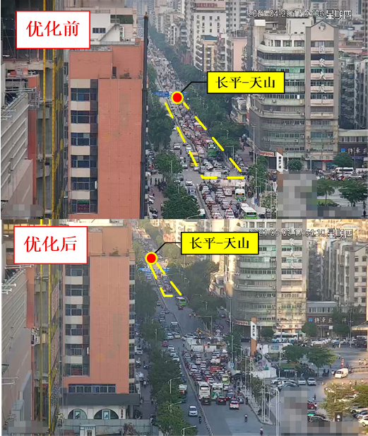 圖15 晚高峰西進(jìn)口回溢現(xiàn)象消除