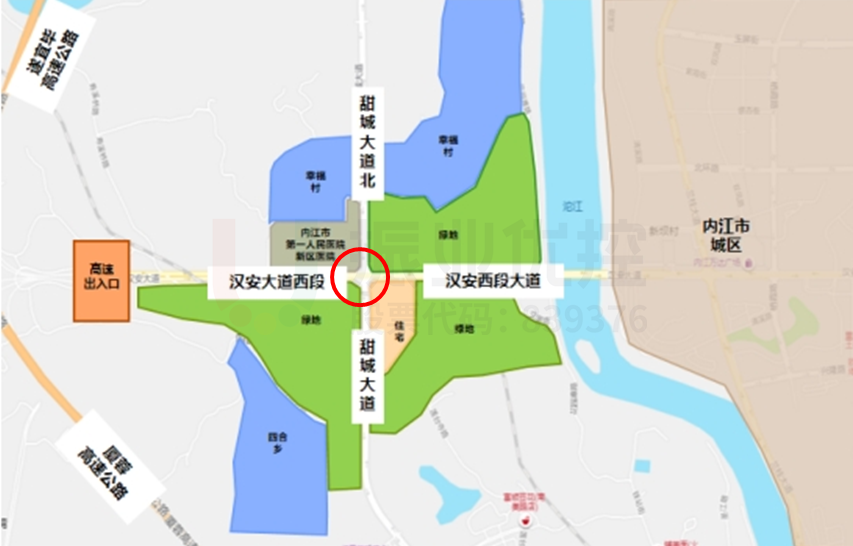 圖1 路口區(qū)位圖
