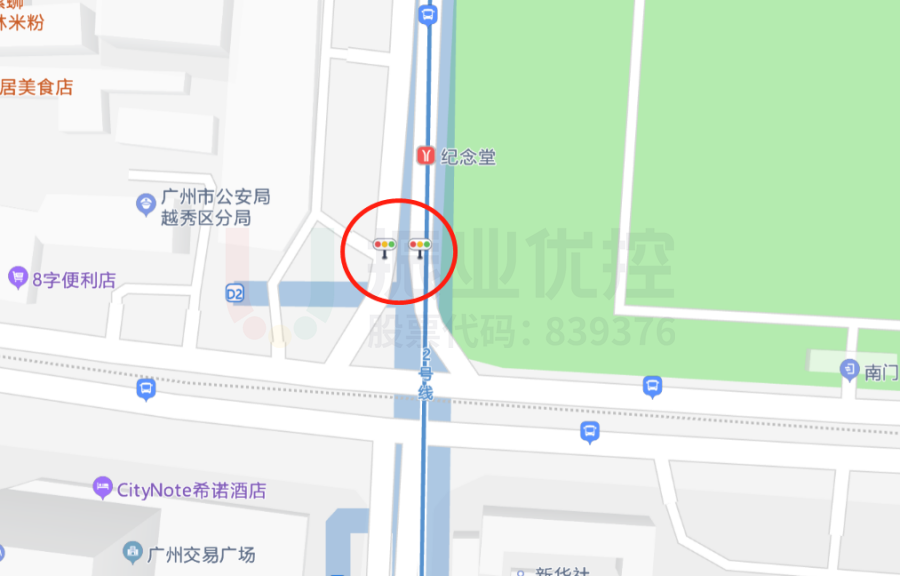 圖13 東風(fēng)中路-連新路交叉口位置圖