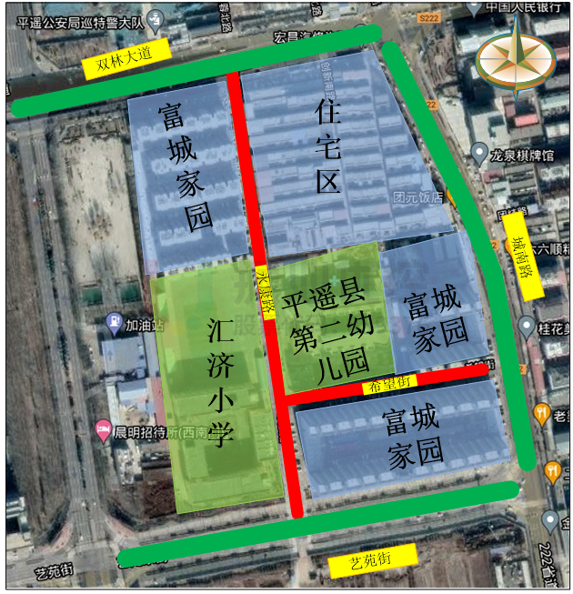 圖1 永康路、希望街路段概況