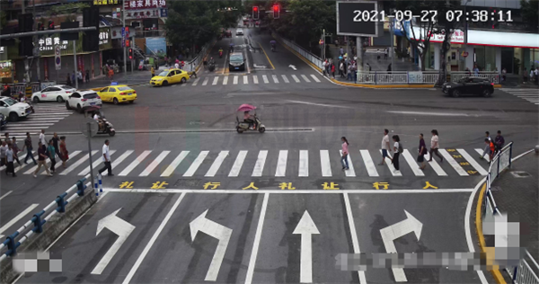 圖10-4 歇馬正街路口標線優(yōu)化后效果圖-歇馬支路(西進口)