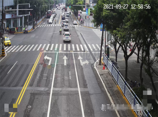 圖10-1 歇馬正街路口標線優(yōu)化后效果圖-碚青路(北進口)