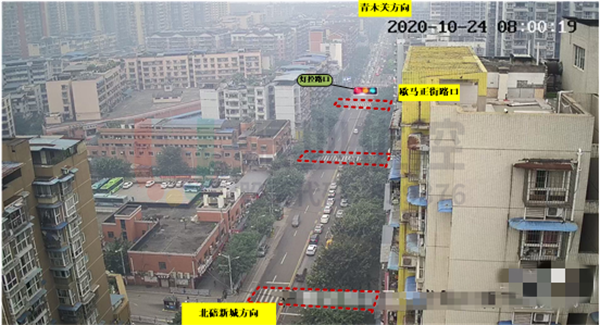 圖4 碚青路沿線斑馬線設(shè)置情況