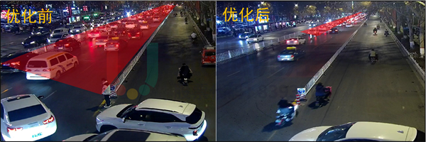圖?7?中興大街-守敬路西進(jìn)口排隊(duì)長度優(yōu)化前后對比