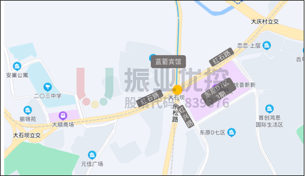 圖1 紅石路-紅興路路口地理位置圖