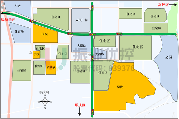 圖 2 濱江北路、環(huán)都大道周邊情況