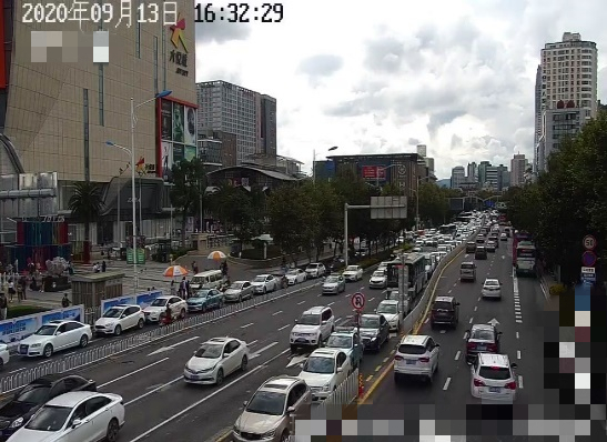 圖5 路口東西向車(chē)輛排隊(duì)圖