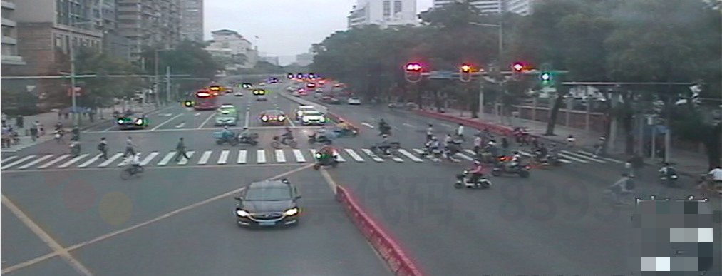 圖17 優(yōu)化后行人行人過街和非機(jī)動車通行情況